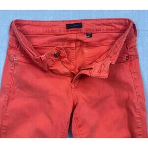 Y2K Vintage bebe “Icon Ankle Crop” Jeans — Size 27 — Fiesta Orange — Made in USA